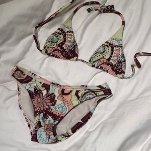 Vix Beaded Triangle Bikini Set Size Small